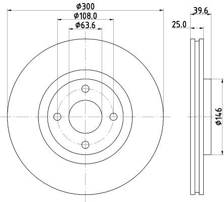 MINTEX Brake disc Article number: MDC2932C cheaply