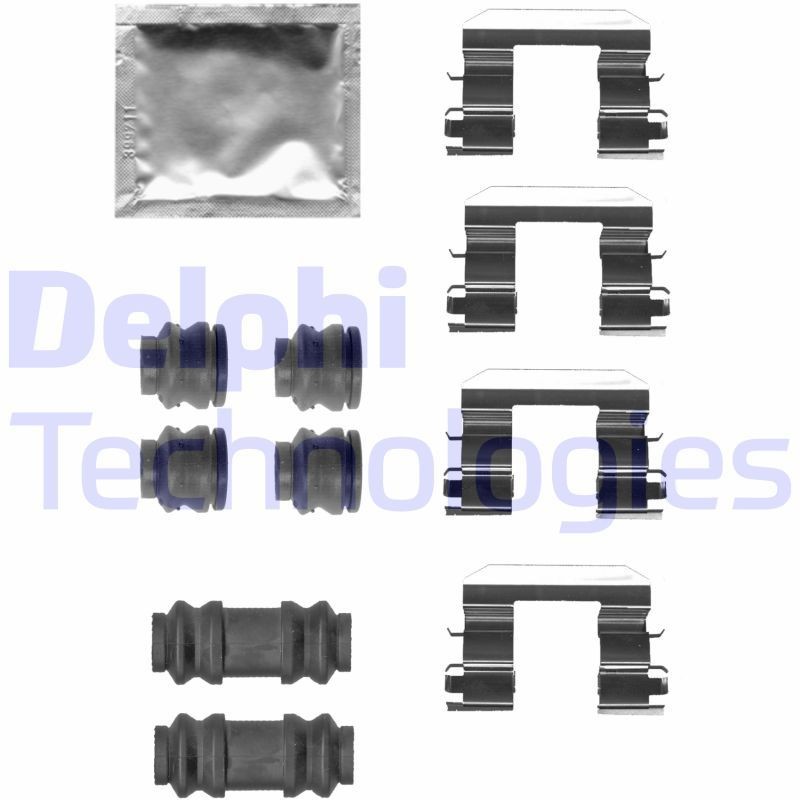 DELPHI LX0680 Lisakomplekt, ketaspiduriklotsid PICANTO 1.0 69 HP Bensiin