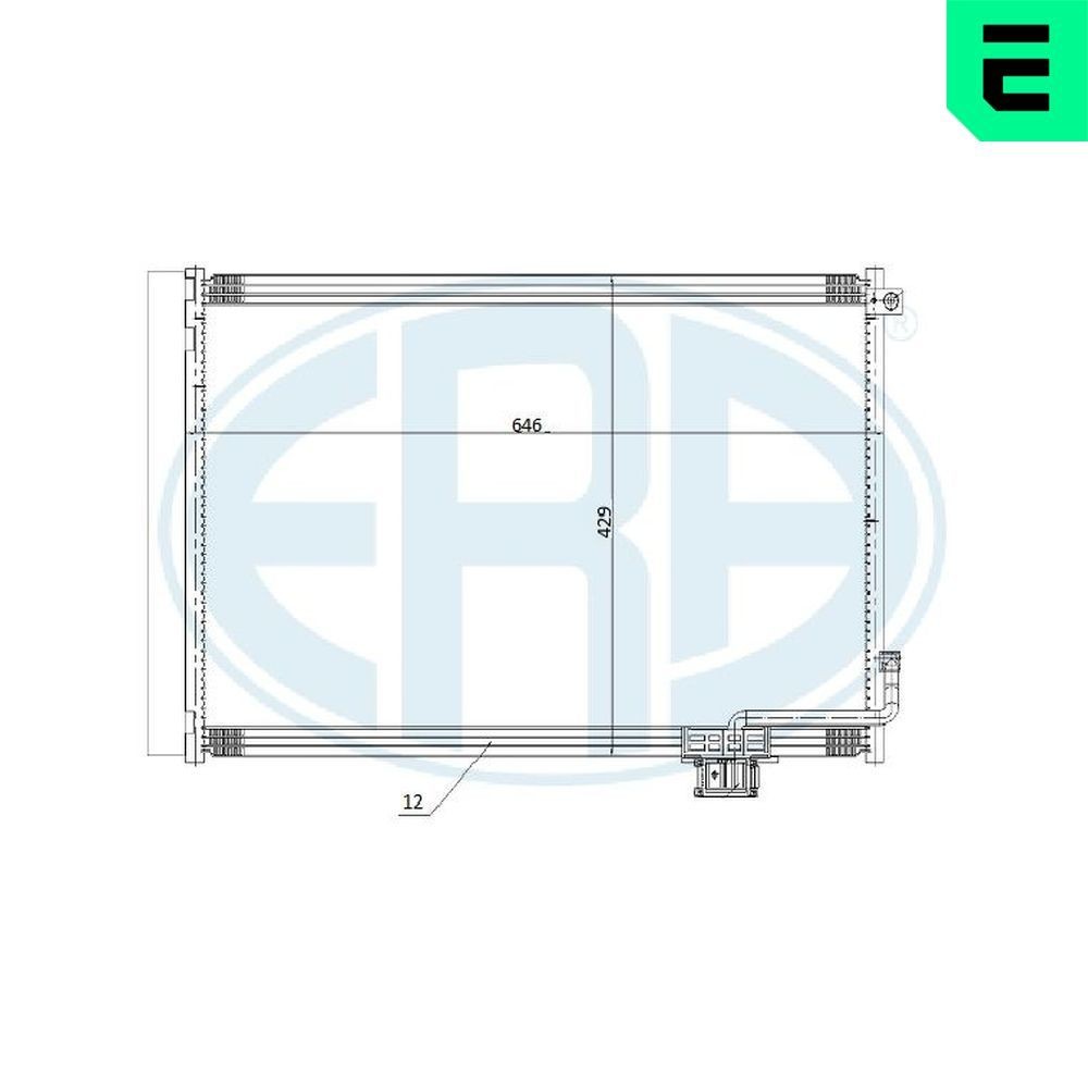 ERA Air conditioning condenser Article number: 667263 cheaply