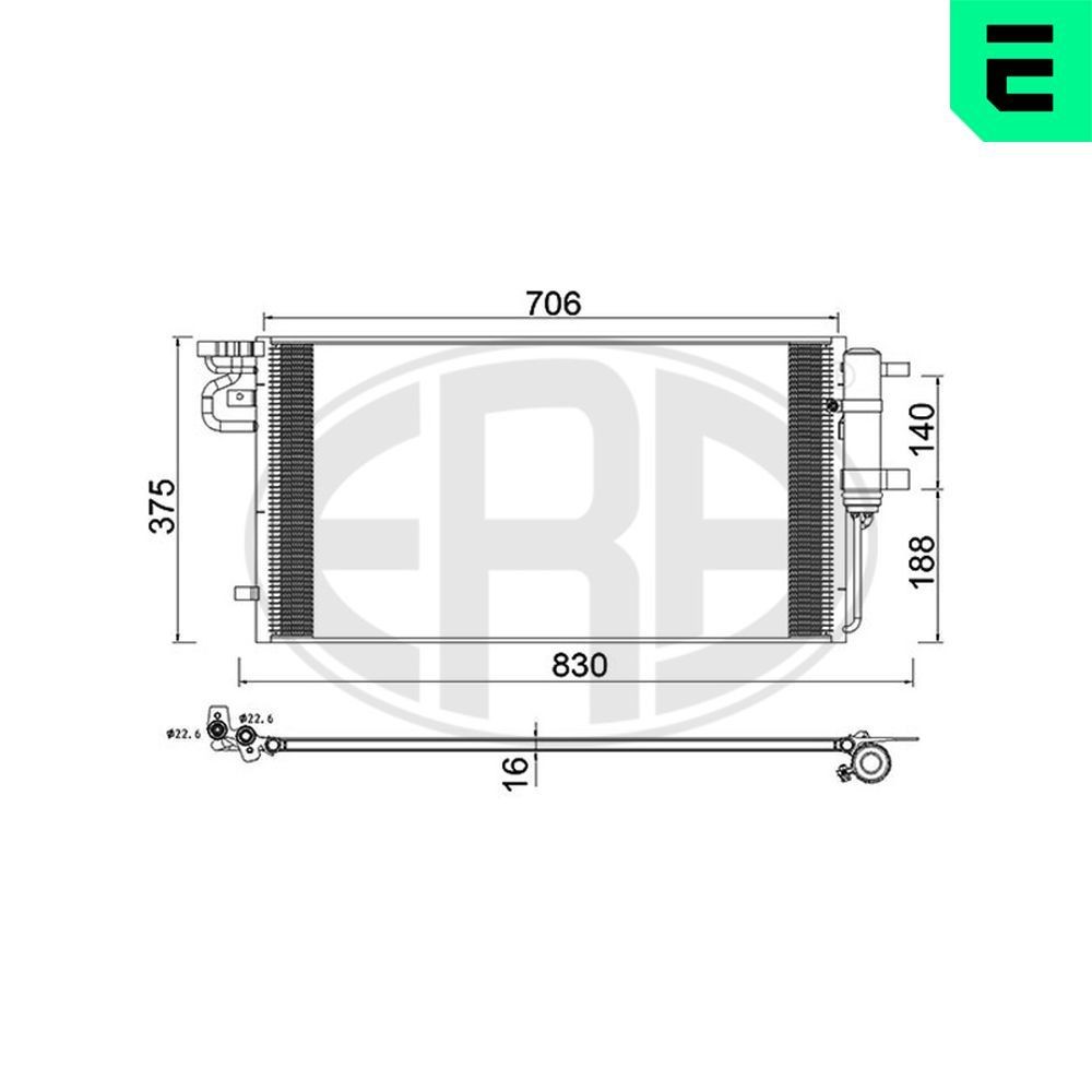 ERA Air conditioning condenser Article number: 667269 cheaply