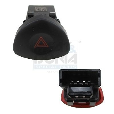 MEAT & DORIA 23626 Hazard Light Switch CLIO 1.4 (B/CB0C, B/CB0S) 75 PS Petrol 2016