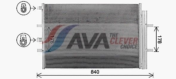 AVA COOLING SYSTEMS Air conditioning condenser Article number: FD5675D cheaply