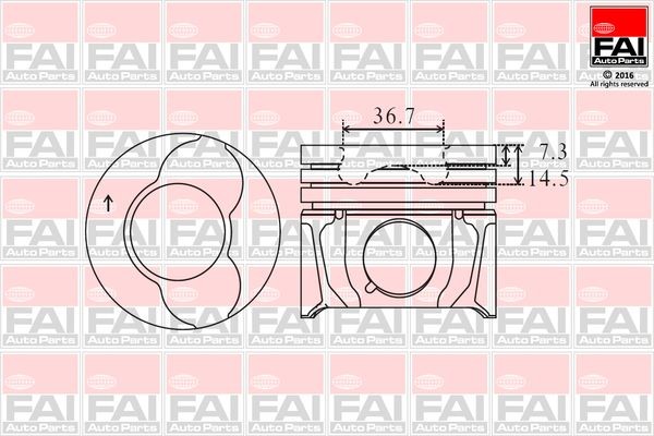 FAI AutoParts Piston Article number: PK4-000 cheaply