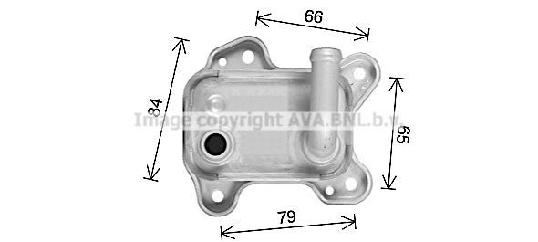 PRASCO Engine oil cooler Article number: OL3716 cheaply