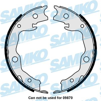 SAMKO Handbrake shoes Article number: 81034 cheaply