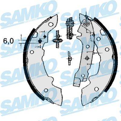 SAMKO Bremsebakkesæt Varenummer: 84320 billige