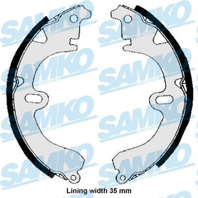 SAMKO Brake Shoe Set Article number: 84530 cheaply