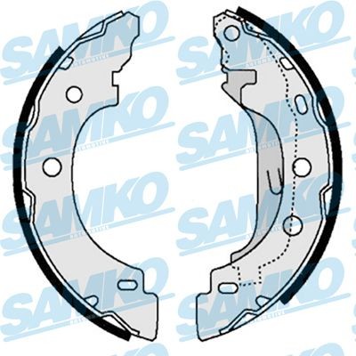 SAMKO Brake Shoe Set Article number: 87330 cheaply