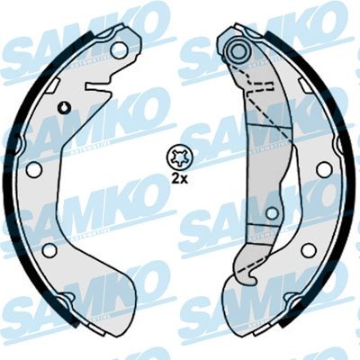 SAMKO Brake Shoe Set Article number: 88120 cheaply