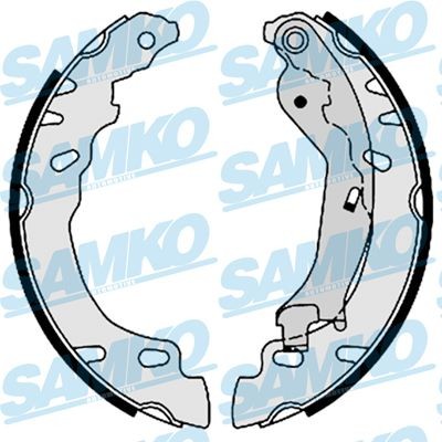 SAMKO Brake Shoe Set Article number: 88780 cheaply