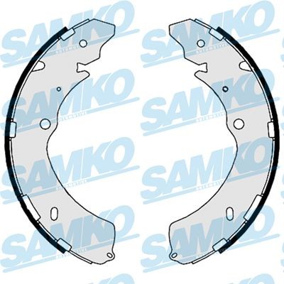 SAMKO Brake Shoe Set Article number: 88910 cheaply