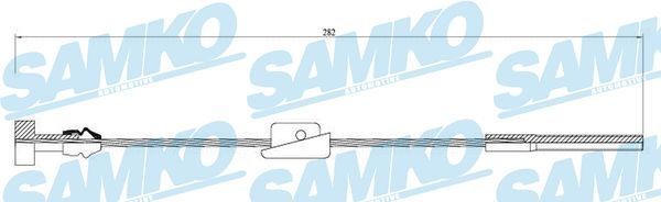 SAMKO Hand brake cable Article number: C0231B cheaply