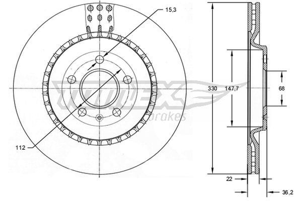 TOMEX brakes Piduriketas Artikli number: TX 72-79 soodsalt