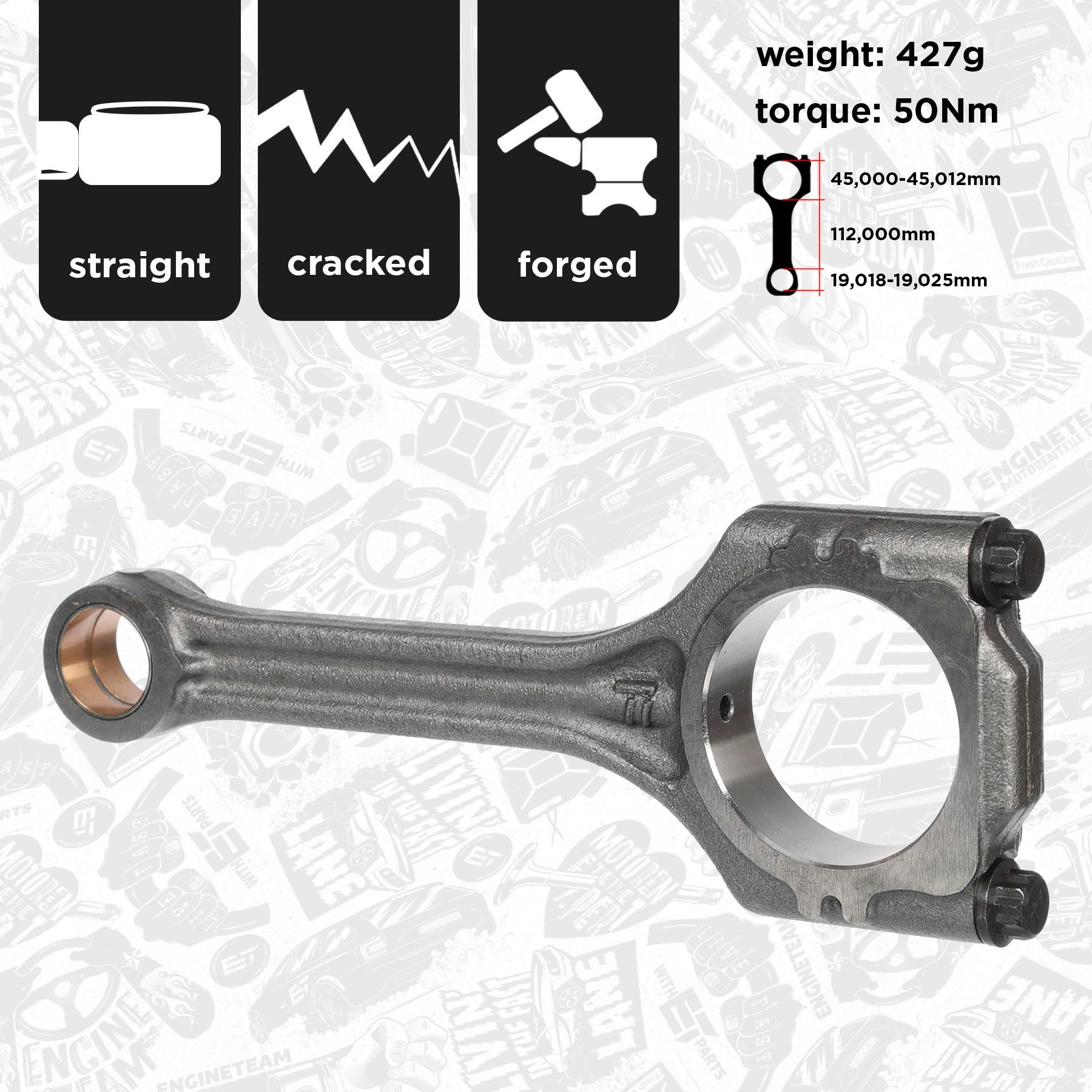 ET ENGINETEAM OM0052 Keps OCTAVIA 1.2 TSI 86 HP Bensiin 2020