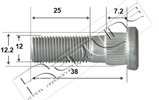 RED-LINE Bolt, axle strut Article number: 73HO000 cheaply