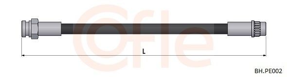 COFLE Brake hose Article number: 92.BH.PE002 cheaply