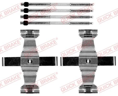 QUICK BRAKE 109-0109 Lisakomplekt, ketaspiduriklotsid RANGE ROVER VELAR 5.0 SCV8 4x4 551 HP Bensiin