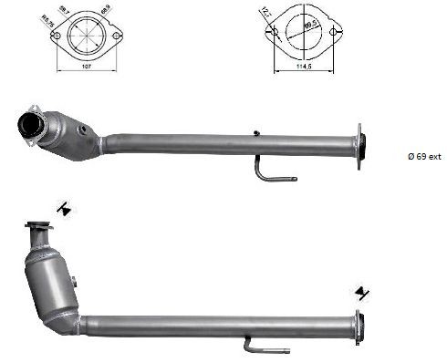 VEGAZ Catalytic converter Article number: CHK-936 cheaply