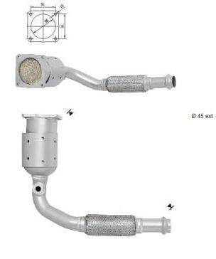 VEGAZ Catalytic converter Article number: CK-346 cheaply