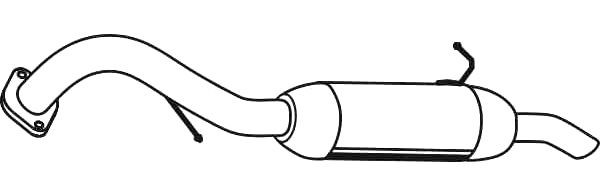 VEGAZ Rear silencer Article number: TS-484 cheaply