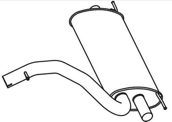 VEGAZ Rear silencer Article number: VOS-197 cheaply