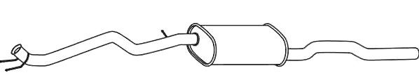 VEGAZ Middle silencer Article number: VS-498 cheaply