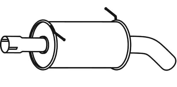 VEGAZ Rear silencer Article number: VS-499 cheaply