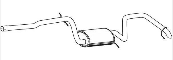 VEGAZ Rear silencer Article number: VS-580 cheaply