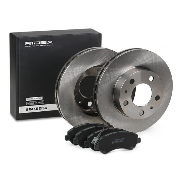 RIDEX Brake discs and pads set Article number: 3405B0446 cheaply