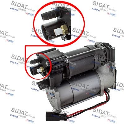 SIDAT 440004B Compressor voor de luchtvering 7-serie ActiveHybrid 7 465 PK Benzine/Elektro 2015