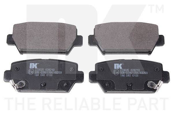 NK Brake pad set Article number: 223035 cheaply