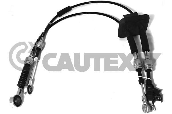 CAUTEX 766396 Cable, manual transmission PANDA 1.3 JTD Multijet 4x4 (169AXG1A, 169AXG2A) 75 PS Diesel