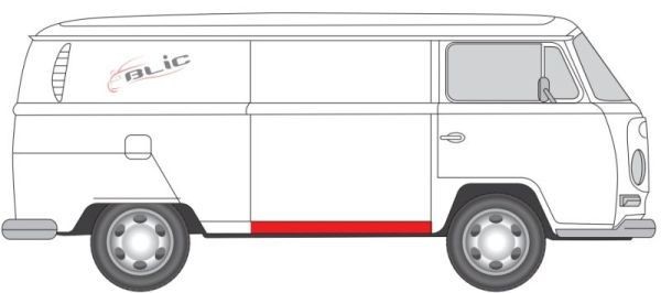 BLIC 6505-06-9555150K Ukse paneel TRANSPORTER 2.0 70 HP Bensiin 1979