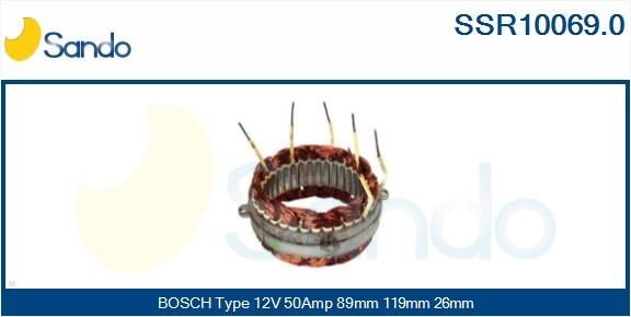 SANDO Pre-resistor, electro motor radiator fan Article number: SRS78061.1 cheaply