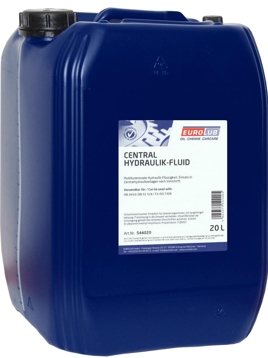 EUROLUB Centralhydraulikolie CHF Varenummer: 544020 billige
