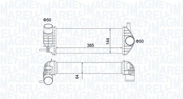 MAGNETI MARELLI Intercooler Article number: 351319204480 cheaply