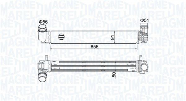 MAGNETI MARELLI Intercooler Article number: 351319204730 cheaply