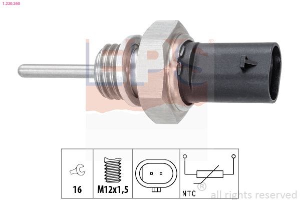 EPS Sensor, exhaust gas temperature Article number: 1.220.260 cheaply