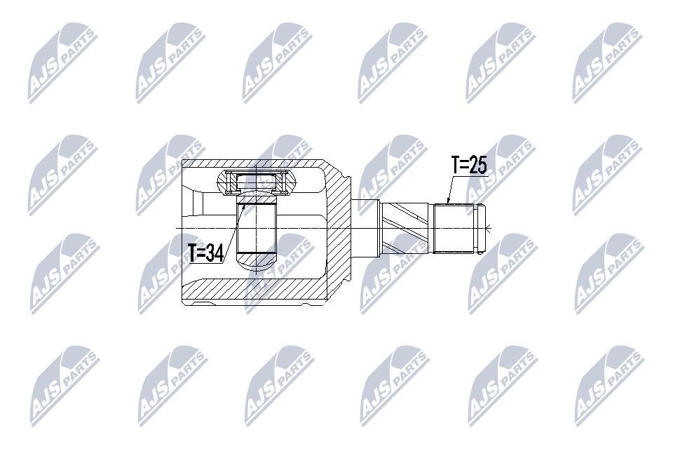 NTY Joint kit, drive shaft Article number: NPW-CH-039 cheaply