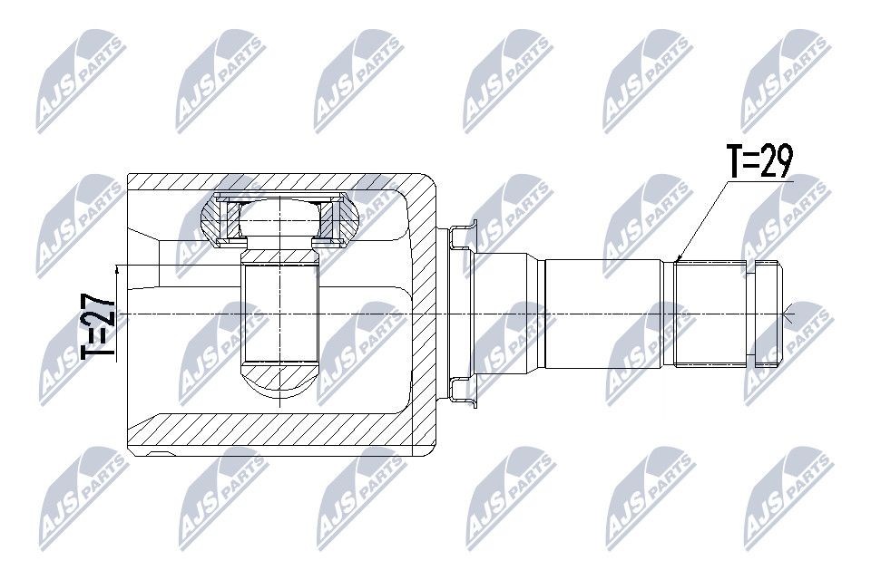NTY Joint kit, drive shaft Article number: NPW-FR-087 cheaply
