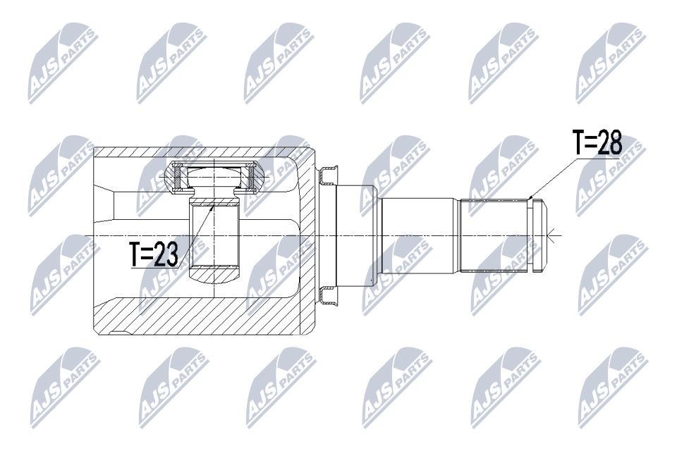 NTY Joint kit, drive shaft Article number: NPW-MZ-055 cheaply