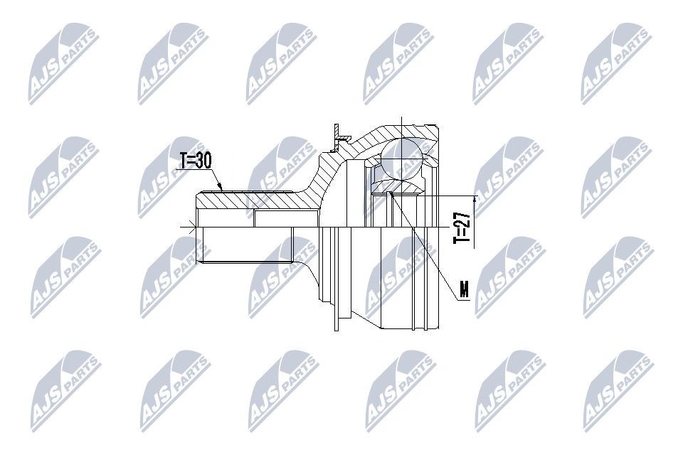 NTY Joint kit, drive shaft Article number: NPZ-ME-022 cheaply