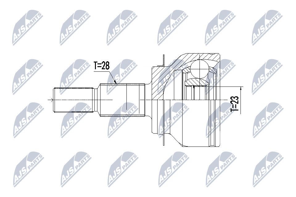 NTY Joint kit, drive shaft Article number: NPZ-MZ-061 cheaply