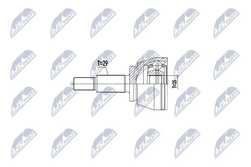 NTY Joint kit, drive shaft Article number: NPZ-RE-057 cheaply