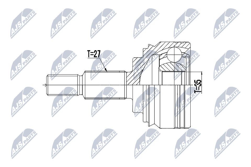 NTY Joint kit, drive shaft Article number: NPZ-RE-058 cheaply