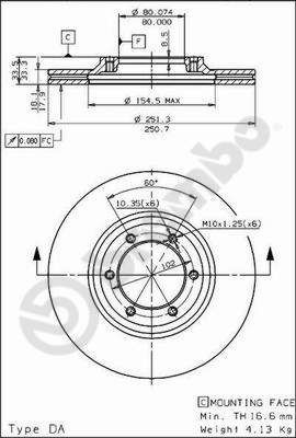 BREMBO Brake disc Article number: 09.5705.10 cheaply