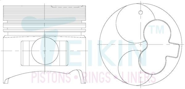 TEIKIN 39179.STD Piston Set GEMINI 1.5 TD 67 PS Diesel 1990