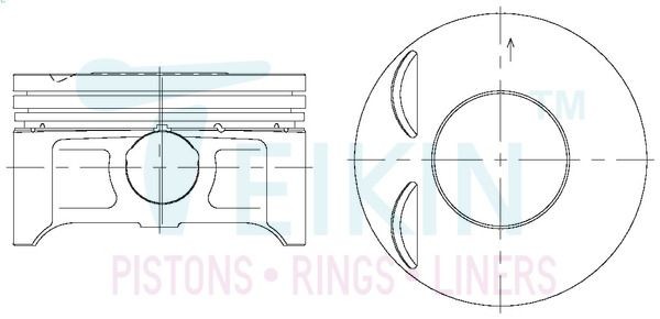 TEIKIN Piston Set Article number: 43692.STD cheaply