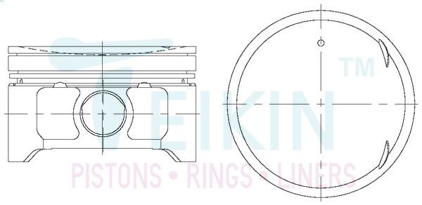TEIKIN Piston Set Article number: 44328.050 cheaply