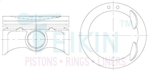 TEIKIN Piston Set Article number: 45148.STD cheaply